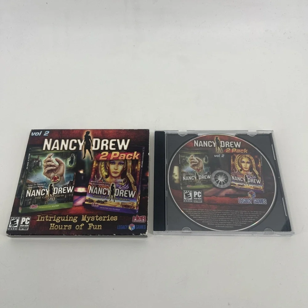 Nancy Drew 2 Pack Vol 2 Legacy Amazing Adventure Games PC